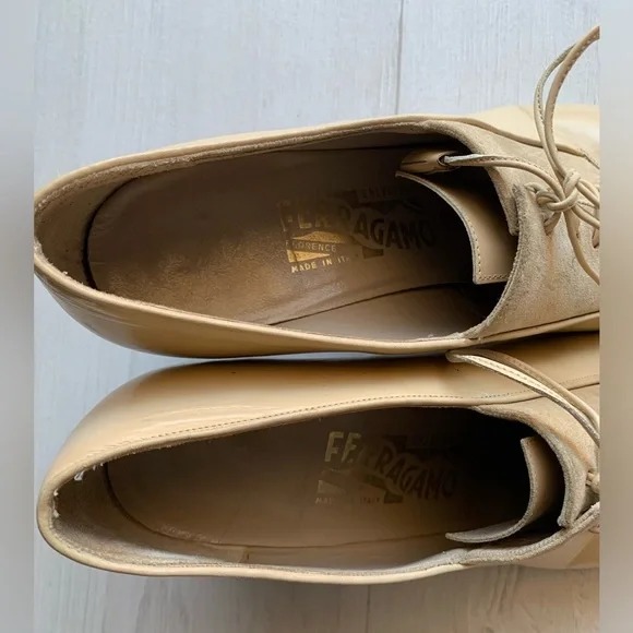 Vintage Salvatore Ferragamo lace-up heels Sz 8.5 - Picture 8 of 15